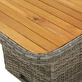 thumbnail image 3 of vidaXL 4 Piece Garden Dining Set with Cushions Grey Poly Rattan, 3 of 5