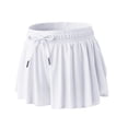 thumbnail image 4 of 5-12T Girls Flowy Shorts with Spandex Liner 2-in-1 Youth Butterfly Skirts for Fitness, Running, Sports, 4 of 7