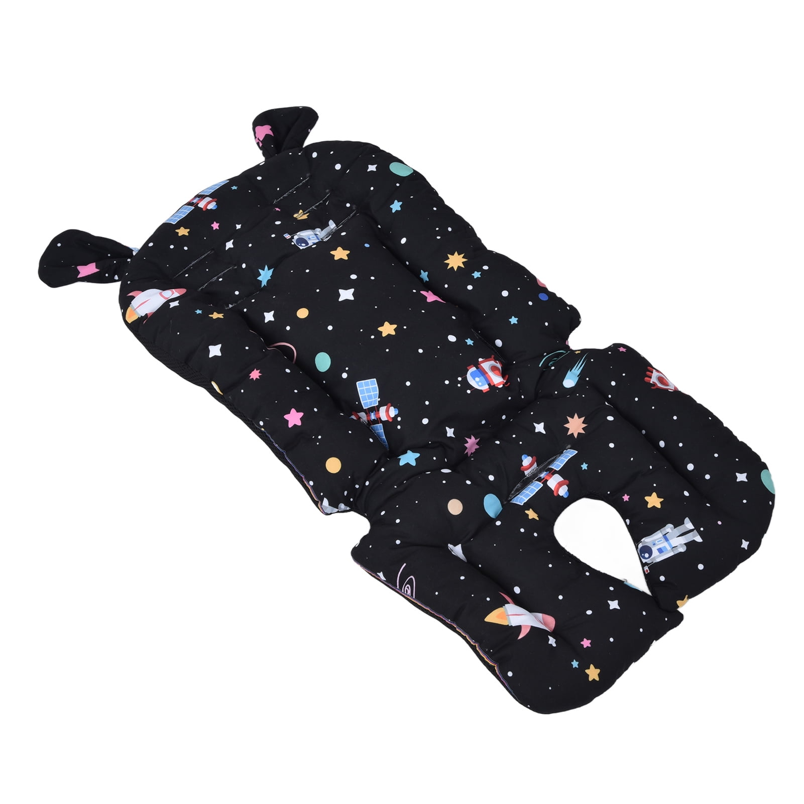 NFTIGB Two Sided Baby Stroller Liner Soft Infant Cushion Pad with Cute Cartoon Patterns Thick Winter Warming Backrest 14.2x30.3 inches / 36x77 cm