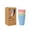 Beige/Pink/Light Blue/Light Green, variant on GoXteam 4 Pcs 12oz Wheat Straw Cups, Wheat Straw Cup Unbreakable and Reusable Drinking Cups Eco-Friendly Healthy Tumbler Set for Milk Juice and Water Dishwasher Safe (4 Pcs 12 Oz)