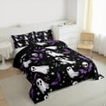thumbnail image 3 of Manfei Horror Ghost Skeleton Bedding Comforter Set,Spooky Halloween Bat Twin Comforter Sets,Trick Or Treat Bedding Set For Kids,Luxury Bedroom Decor Reversible,2pcs, 3 of 8