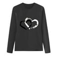 thumbnail image 5 of Outfmvch Valentine Day Shirts for Women Tube Tops for Women Holiday Graphic Tees for Women Valentine Day Shirt for Women Going Out Tops for Women Long Sleeve Crewneck Sweatshirts Women Gray 3xl, 5 of 5
