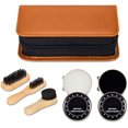 thumbnail image 4 of Shoe Shine Kit with Stylish PU Leather Case, 7 Piece Travel Shoe Shine Kit, 4 of 5