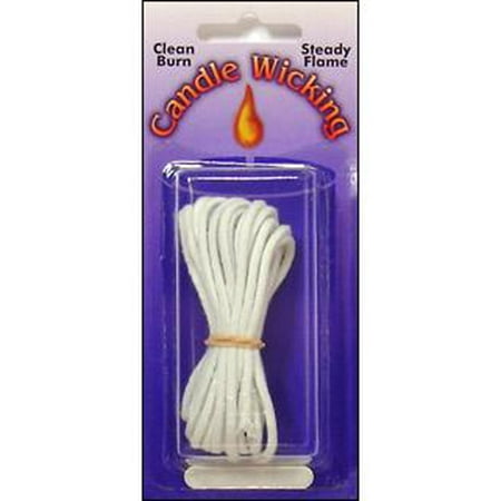 Pepperell Candle Wick Cotton Braid Lg 12' White