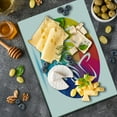 thumbnail image 5 of Pride Cutting Board, Rounded Polygonal Rainbow Colored Framework with I Love You Calligraphic Design, Decorative Tempered Glass Cutting and Serving Board, Large Size, Multicolor, by Ambesonne, 5 of 5