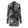 thumbnail image 5 of WXLWZYWL Womens Halloween Costumes 2024, Cute Pumpkin Ghost Bat Cat Spider Printed Long Sleeve Cardigan Sweaters for Women Lightweight, 5 of 6
