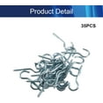 thumbnail image 4 of 25Pcs 2.47" Heavy Duty Ceiling Hook Self-Tapping Screws Screw-in Ceiling Hook,for Curtains Ropes Chains Mugs planters Towels Blue, 4 of 5