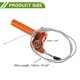 thumbnail image 4 of Empuñadura del Acelerador de 22mm Unique Bargains con 1 Cable de Acelerador Blanco de 120cm, 1 Par de Mangos Naranjas, Accesorios de Tornillo, Aleación de Aluminio y Goma para Motocicleta, 4 of 6