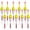 1.97in X 0.91in X 5.63in - 10pcs, variant on Wood Slip Bobbers Fishing Floats and Bobbers Spring Oval Stick Slip Floats for Crappie Catfish Trout Panfish Walleyes Fishing 10pcs