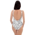 thumbnail image 4 of Thank You Silver White Black One-Piece Swimsuit (2XL), 4 of 6