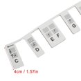 thumbnail image 2 of Piano Keyboard Stickers Removable Design 88 Keys Black Waterproof Reusable Silicone Piano Notes Guide Labels, 2 of 3