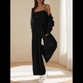thumbnail image 4 of de Verano para Mujer, de una Pieza, con Tirantes Finos y Pierna , con Bolsillos Negro L, 4 of 8