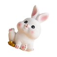thumbnail image 2 of xinxixnxx Rabbit Statue Miniature Desktop Ornament Animal Sculpture for Bedroom Decor StyleA, 2 of 9
