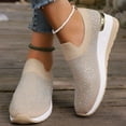 thumbnail image 2 of longantii Orthopedic Shoes for Women Arch Support Non Slip Slip on Work Shoes Wide Mesh Stretch Hiking Shoes Soft 2026 New Orthopedic Shoes Khaki, 2 of 8