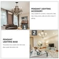 thumbnail image 4 of Retro Ceiling Light Canopy Ceiling Light Canopy Hook Retro Chandelier Base with Screws, 4 of 9