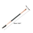 thumbnail image 5 of Unique Bargains 1 Pc Durable Double Head Eyebrow Brush for Bathroom Travel Hotel Toilet Rose Gold Tone Black, 5 of 7