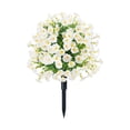 thumbnail image 1 of Flores artificiales Decoración del jardín topiario Vigidor de bricolaje Decedente de decoración de bodas Plantas con estaca para un regalo de paisaje, 1 of 8