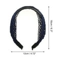 thumbnail image 4 of Unique Bargains 1 Pc Windmill Pattern Headband 6.3"x4.72" Navy, 4 of 6