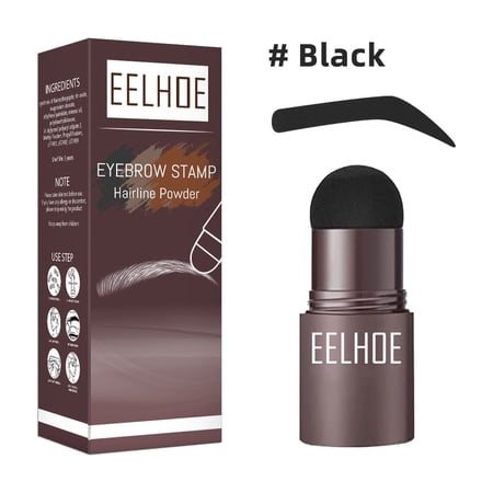EELHOE Eyebrow Stamp, Lazy Eyebrows Fill Makeup Eyebrow Cake Waterproof Hairline Powder
