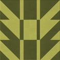 thumbnail image 1 of Ahgly Company Machine Washable Indoor Square Transitional Army Green Area Rugs, 6' Square, 1 of 7