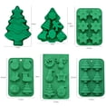 thumbnail image 6 of 1PC Christmas Silicone Molds Christmas Chocolate Molds Candy Molds for Baking Sweet Treats, Cake Xmas Gift Handmade Soap Candles with Shape of Christmas Tree, Santa Head Party Decoration, 6 of 7