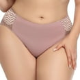 thumbnail image 4 of YWDJ Cheeky Panties for Women Lace Plus Size Lightweight No Show Comfortable Temperament Fashion Lace Oversized Lace Patchwork Underwear Pink XL, 4 of 8