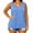 Light blue1, variant on Plus Size Women Solid Color Sleeveless Casual Tank Tops Crew Neck Simple Camisole 5XL