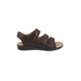 thumbnail image 2 of Sandalia De Piso Color Cafe 100% Piel Ajuste Con Velcro Mundo Terra 025464, 2 of 3