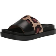 Aerosoles Womens Slide Sandal Flat 7.5 Leopard Combo