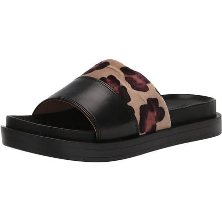 Aerosoles Womens Slide Sandal Flat 7.5 Leopard Combo