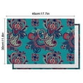 thumbnail image 6 of Paisley Placemats Set of 4, Flax Linen Table Mats Featuring Colorful Ethnic Floral and Decorative Boho Mandala Patterns, Heat Resistant and Wrinkle Free, 6 of 6