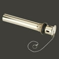 thumbnail image 2 of Sink Drain Pull Out Plug Solid Brass With Overflow | Renovator's Supply, 2 of 2