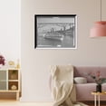 thumbnail image 3 of Historic Framed Print, Steamer New York and Poughkeepsie Bridge, Poughkeepsie, 17-7/8" x 21-7/8", 3 of 9