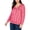Rose - Rose Foncé, variante sur Style & Co. Blouse à Enfiler Smockée pour Femmes, Rose, Grande Taille, 3X