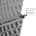 thumbnail image 4 of Simplify 4 Pack Slide 2 Stack It Plastic Small Storage Baskets in Grey, 4 of 8