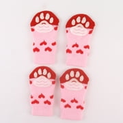 ziyahihome 4pcs Pet Socks Doggie Dog Cat Puppy Colorful Anti Slip Pet Product Supply