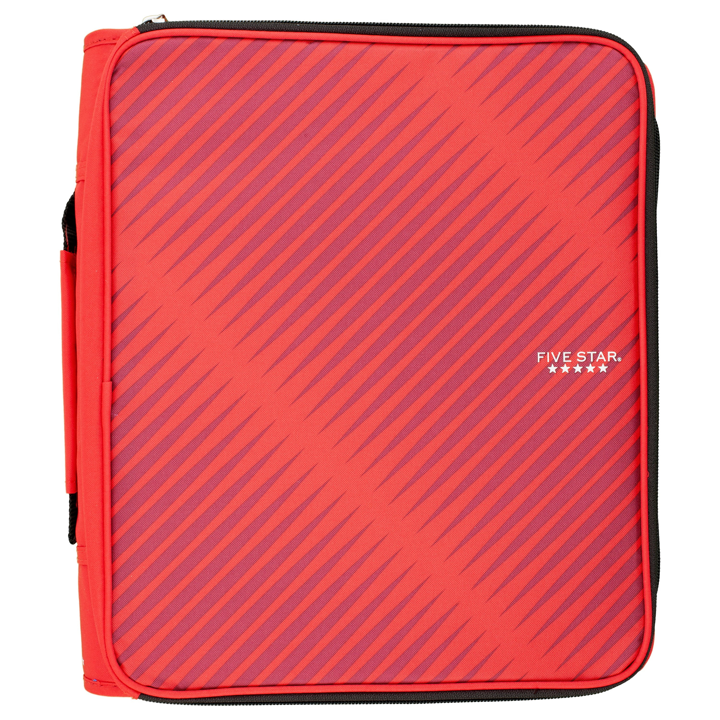 Five Star 2" Zipper Binder Plus Multi Access File, Red (72538)