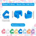 thumbnail image 2 of 200Pcs Balloon Clips V Shape Balloon Arch Clips Balloon Tie Tool Colorful Balloon Clamps Balloon Clip Holders Plastic Balloon Tool for Wedding Christmas Birthday Party Decoration Mixed Color, 2 of 5