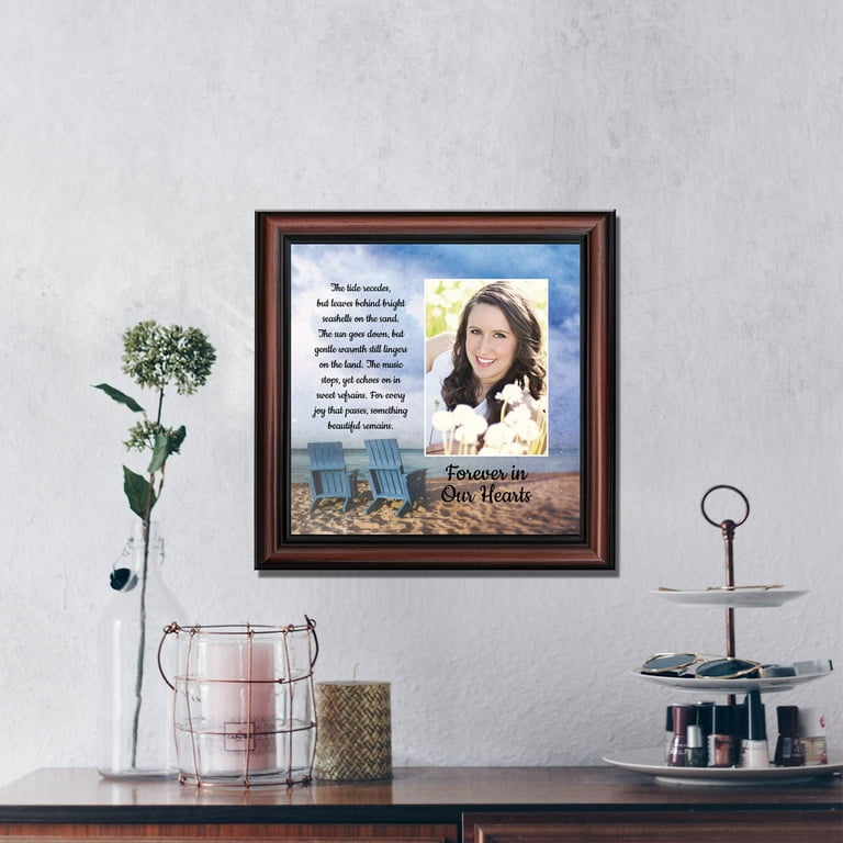 Memorial/Remembrance Photo Frame with Inspirational A Celebration of Life Poem - newest Sympathy Gift for Loss of Loved One (Silver)