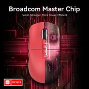 ATTACK SHARK X6 Three Modes Gaming Mouse With Charging Dock 49g SUPERLIGHT, Magnetic Charging Dock, PixArt PAW3395 Gaming Sensor, BT/2.4G Wireless/Wired Gaming Mouse, 26000 DPI