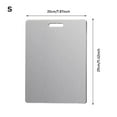 thumbnail image 3 of Titanium Cutting Board, 2025 New Titanium Cutting Board for Kitchen, 304 Stainless Steel Food Grade Cutting Boards for Meat Fruit & Vegetable, 3 of 4