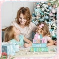 thumbnail image 2 of Juego de letreros de madera para árbol de Navidad Geelin Candy Color, 2 of 6