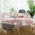 thumbnail image 6 of GZHJMY Valentine's Day Donuts Rectangle Tablecloth, Waterproof Stain Wrinkle Resistant Washable Polyester Table Cover for Picnic Dinner Holiday Kitchen Party Decor, 54 x 72 in Home Decor, 6 of 7