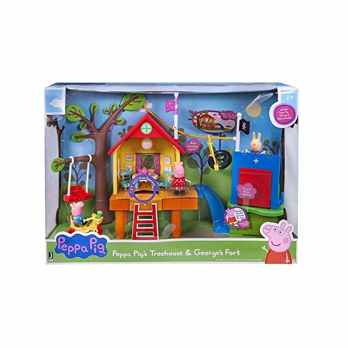 peppa pig treehouse and george's fort walmart