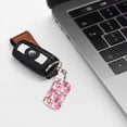 thumbnail image 6 of Naloa Rose Rabbit Print Keyfob with Split Key Ring and Print Labels, Key Labels Key Chain Tags, Luggage Tags, Car Key Chain Ring Keyfob Gift, 6 of 7