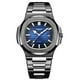 thumbnail image 4 of Reloj para hombre Reloj para hombre luminoso resistente al agua cuadrado azul y negro, 4 of 5