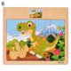 thumbnail image 2 of Shulemin - Rompecabezas de madera con forma de dinosaurio y cebra, de colores, juguete inteligente para niños, 2 of 8