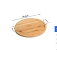 thumbnail image 3 of WEUVEB Khaki Wooden Flight Tasting Board, Perfect for Home Bars, Parties, and Wine or Beer Sampling, 3 of 8