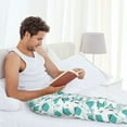 thumbnail image 4 of Uemuo Utensiles Pattern Men's Wide Leg Palazzo Lounge Pants with Pockets Light Weight Loose Comfy Casual Pajama Pants-Large, 4 of 9