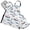 Boat Anchor Wave, variant on Cute Mermaid Fish Seaweed 5 Pcs Kitchen Set Heat Resistant Oven Mitts and Non-Slip Pot Holders with Adjustable Cooking Apron